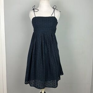 NWT Gap Cotton Broderie Eyelet Babydoll Midi Dress
